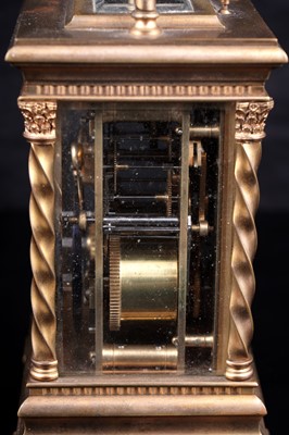 Lot 450 - French carriage clock with alarm, made for the Chinese market