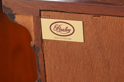 Lot 33 - Bradley: two reproduction Georgian style mahogany open bookcases
