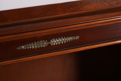 Lot 33 - Bradley: two reproduction Georgian style mahogany open bookcases
