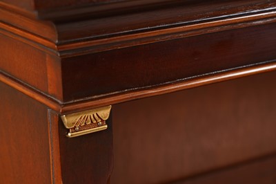 Lot 33 - Bradley: two reproduction Georgian style mahogany open bookcases