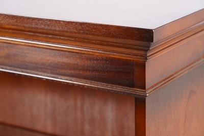 Lot 33 - Bradley: two reproduction Georgian style mahogany open bookcases
