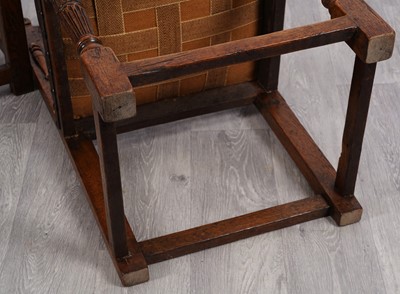 Lot 84 - A set of six 20th-century reproduction Jacobean-style dining chairs