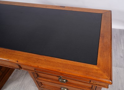 Lot 88 - A Barker and Stonehouse eastern pine pedestal desk