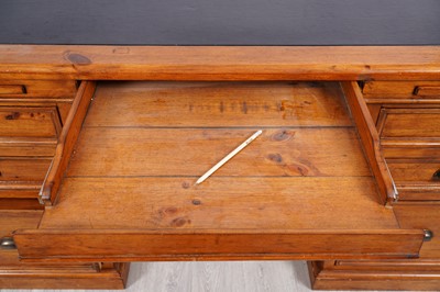Lot 88 - A Barker and Stonehouse eastern pine pedestal desk