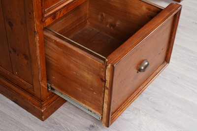 Lot 88 - A Barker and Stonehouse eastern pine pedestal desk