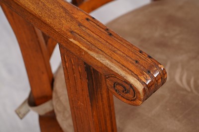 Lot 89 - A Barker and Stonehouse reclaimed wooden office chair