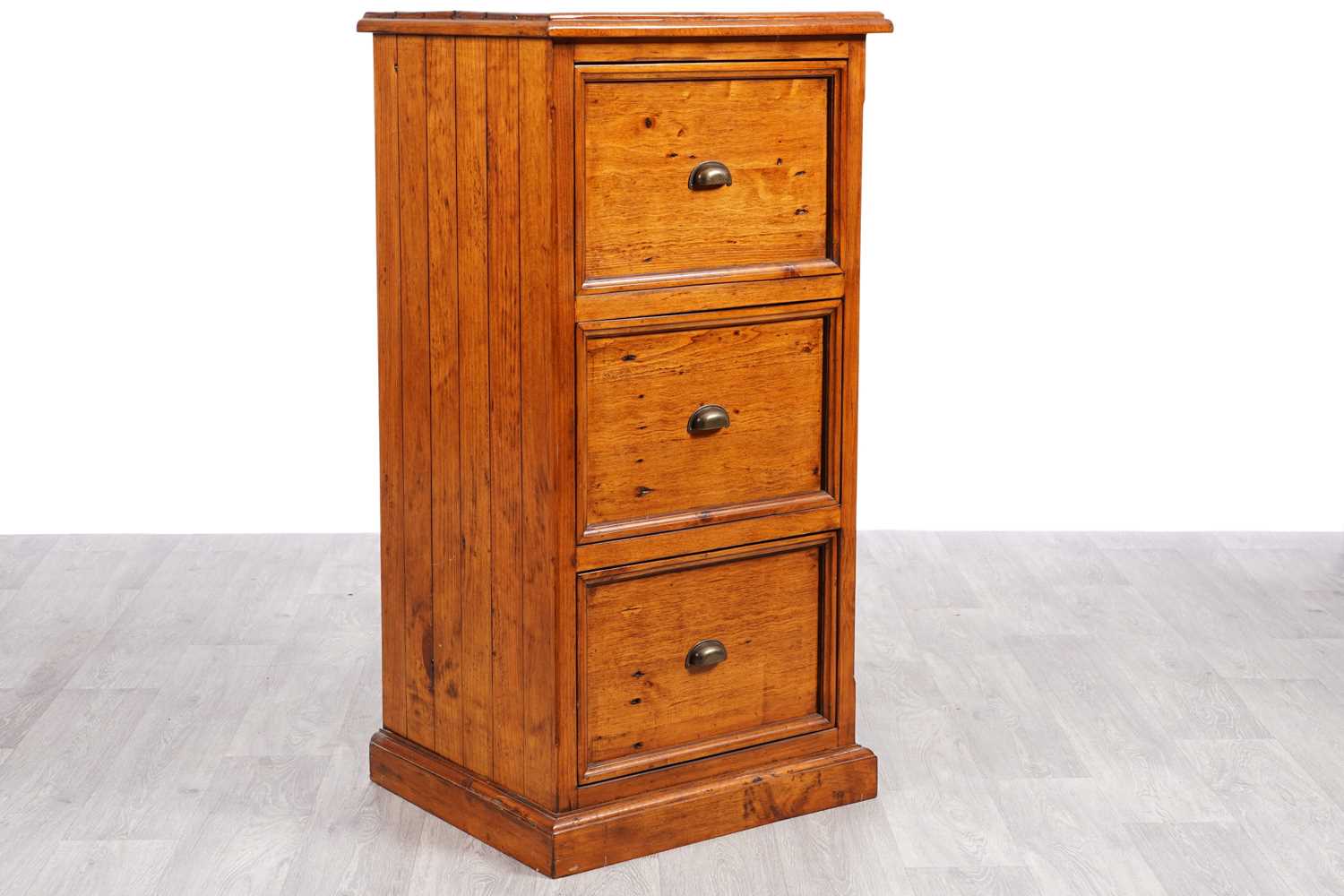 Lot 102 - A Barker and Stonehouse eastern pine filing cabinet