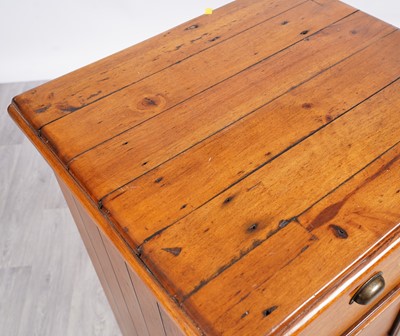Lot 102 - A Barker and Stonehouse eastern pine filing cabinet