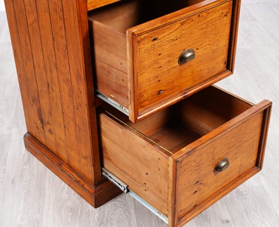 Lot 102 - A Barker and Stonehouse eastern pine filing cabinet