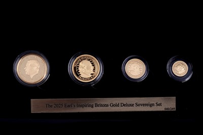 Lot 177 - Hattons of London Charles III 24-carat gold The Earl's Inspiring Britons Sovereign Series