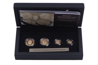 Lot 177 - Hattons of London Charles III 24-carat gold The Earl's Inspiring Britons Sovereign Series