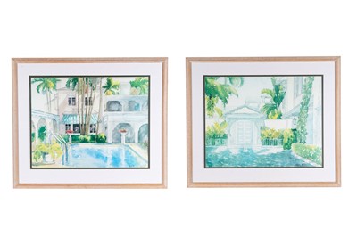 Lot 171 - Elyse – A pair of Mediterranean scenes | watercolour