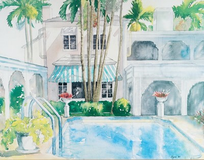 Lot 171 - Elyse – A pair of Mediterranean scenes | watercolour