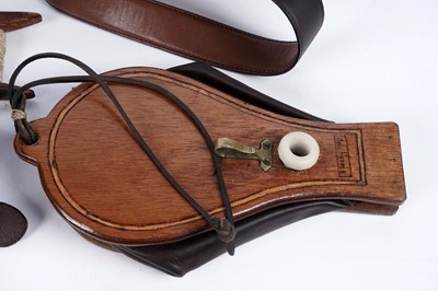 Lot 38 - Four sets of bellows; and a flute