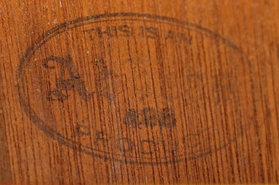 Lot 90 - A mid-Century oak pedestal desk