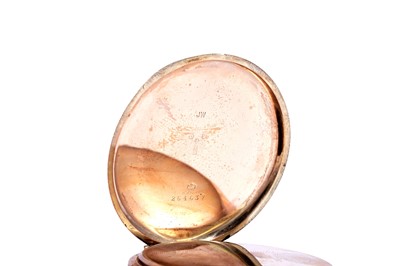 Lot 436 - Zenith for Reid & Sons: a 9ct yellow gold cased half-hunter pocket watch