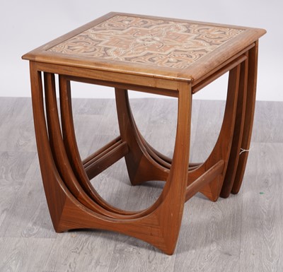 Lot 112 - G-Plan: a teak nest of three 'Astro' tables