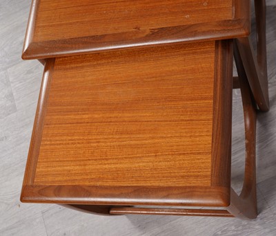 Lot 112 - G-Plan: a teak nest of three 'Astro' tables