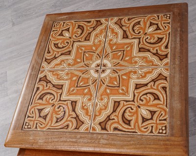 Lot 112 - G-Plan: a teak nest of three 'Astro' tables