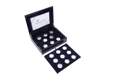 Lot 212 - Royal Mint Queen Elizabeth II Silver Proof 80th Birthday Fifteen-Coin Set