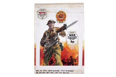 Lot 362 - Original artwork for Battle Picture Library No. 95 ‘On Guard’