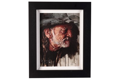 Lot 90 - Zinsky - Willie Nelson | print