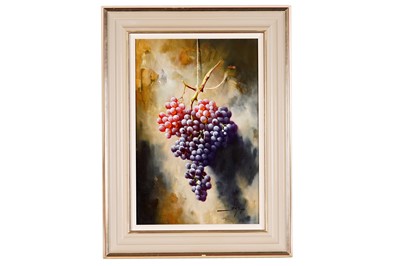Lot 95 - J M Reyes - Racimo de Uvas Rojas | oil