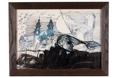Lot 68 - Antoni Sulek - Abstract cityscape | oil