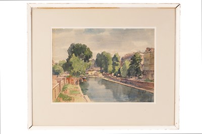 Lot 87 - Norman Janes - The Regency Canal, London | watercolour