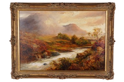 Lot 8 - John Falconar Slater - Upland river scene | oil