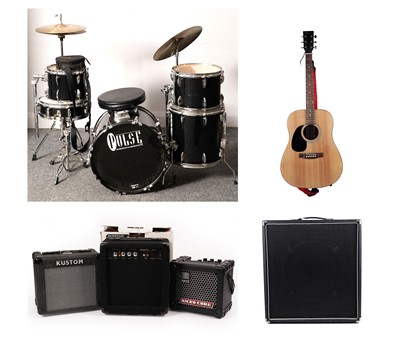 Lot 498 - A left-handed Redwood guitar; and other items