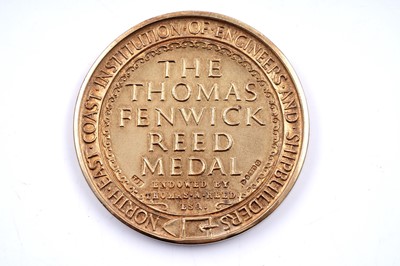 Lot 291 - A 9ct gold Thomas Fenwick Reed Medal / North East Coast Institution of Engineers and Shipbuilders