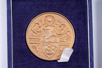 Lot 294 - A North East Coast Institution of Engineering & Shipbuilders gold Engineering Medal
