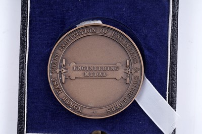 Lot 294 - A North East Coast Institution of Engineering & Shipbuilders gold Engineering Medal