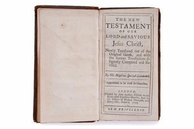 Lot 53 - The New Testament Of Our Lord Saviour Jesus Christ, 1717
