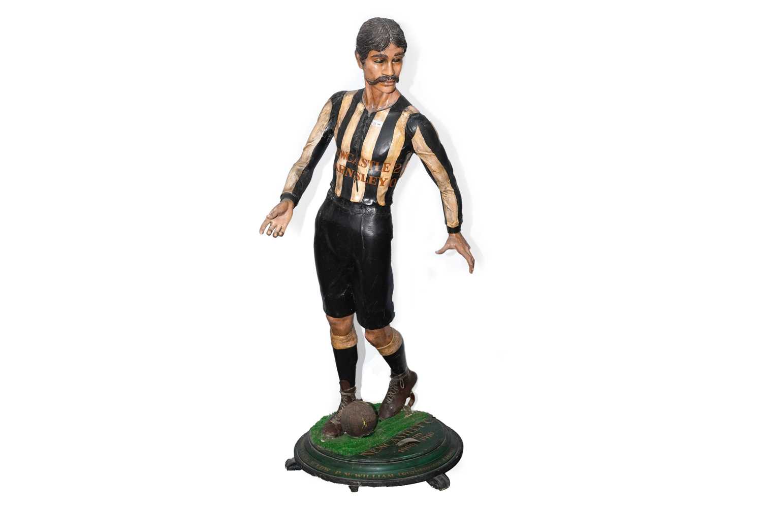 Lot 406 - Newcastle F.C. 1909/10 season, life-sized figure, commemorating the F.A Cup final win