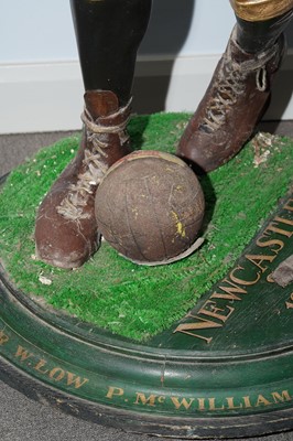 Lot 406 - Newcastle F.C. 1909/10 season, life-sized figure, commemorating the F.A Cup final win