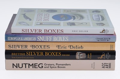 Lot 270 - Literature relating to silver boxes