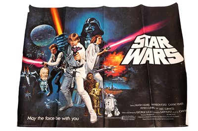 Lot 342 - Star Wars 1977, British Quad film poster