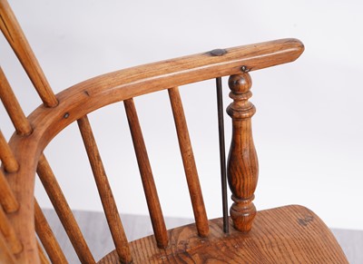 Lot 50 - A 19th Century Windsor armchair; and another of elm wood construction
