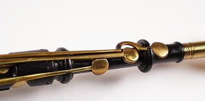 Lot 40 - David Burleigh Northumbrian pipes; and a set of mahogany and leather bellows