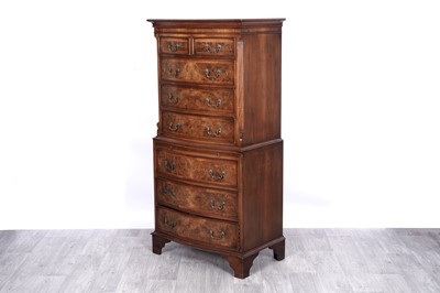 Lot 59 - A 20th Century Georgian-style chest-on-chest