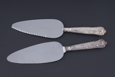 Lot 219 - A collected part service of Kings pattern flatware and cutlery; and an antique Scottish soup ladle