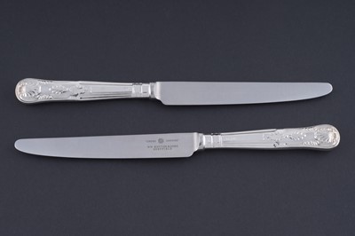 Lot 219 - A collected part service of Kings pattern flatware and cutlery; and an antique Scottish soup ladle