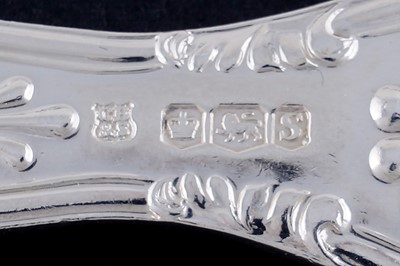 Lot 219 - A collected part service of Kings pattern flatware and cutlery; and an antique Scottish soup ladle