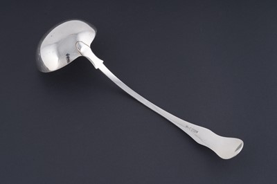 Lot 219 - A collected part service of Kings pattern flatware and cutlery; and an antique Scottish soup ladle