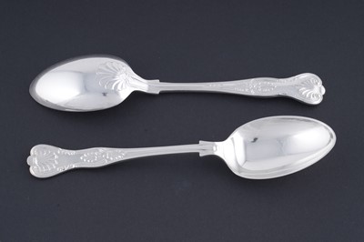 Lot 219 - A collected part service of Kings pattern flatware and cutlery; and an antique Scottish soup ladle