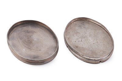 Lot 107 - A George III silver teapot; and an early Victorian silver teapot