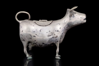 Lot 42 - A late 19th Century Dutch silver cow creamer