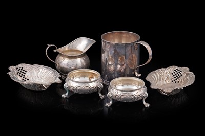 Lot 113 - A George III silver mug; and other items